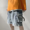 Men'S Casual Straight Pocket Loose Denim Shorts