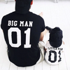 Big Little Men 01 Parent-Child Casual Casual Round Neck Loose Top