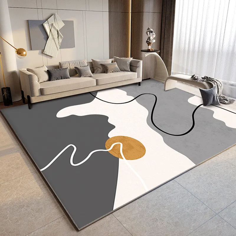 Nordic Simple Home Abstract Line Carpet Living Room Decoration