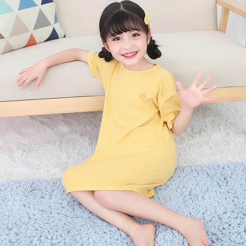 Children Kids Baby Fashion Girls Basic Casual Short Sleeve Dress