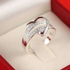 (Buy 1 Get 2) Women Simple Heart-Shaped Rhinestone Ring