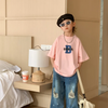 Children Kids Baby Fashion Boys Girls Short Sleeve Letters Print T-Shirt