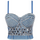 Women Fashion Rhinestone Denim Camisole