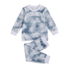 Fashion Tie-Dye Long-Sleeved Round Neck Top And Bottoms Set