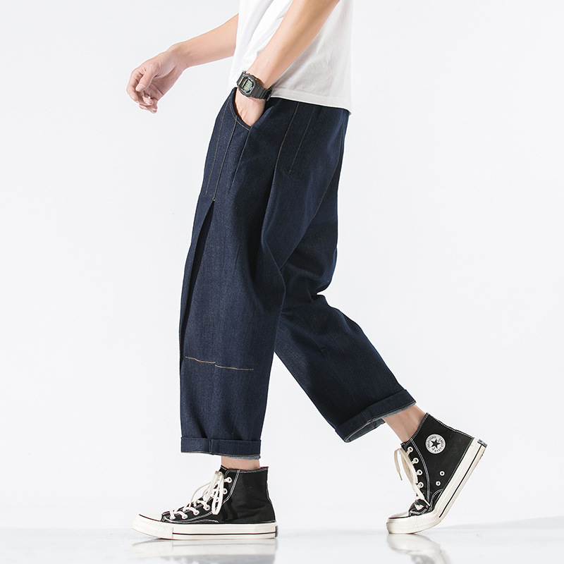 Men'S Fashion Straight Loose Retro Jeans