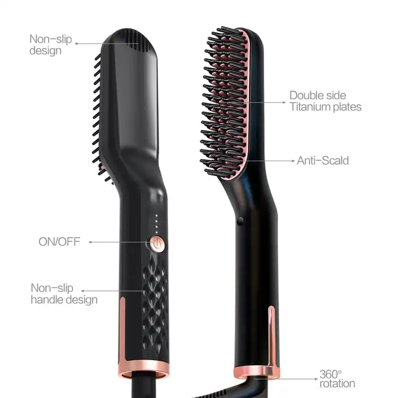 (Buy 1 Get 1) Three In One Multifunctional Hair Straightener Comb