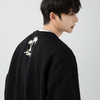 Men'S Fashion Retro Long Sleeve Round Neck Letter Print Loose Sweatshirt