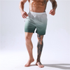 Men'S Casual Gradient Color Printing Quick-Drying Beach Surfing Shorts