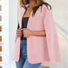 Women Fashion Casual Solid Color Blazer Cape Coat