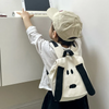 Kids Girls Boys Fashion Casual Cute Colorblock Canvas Cartoon Puppy Backpacks Bag