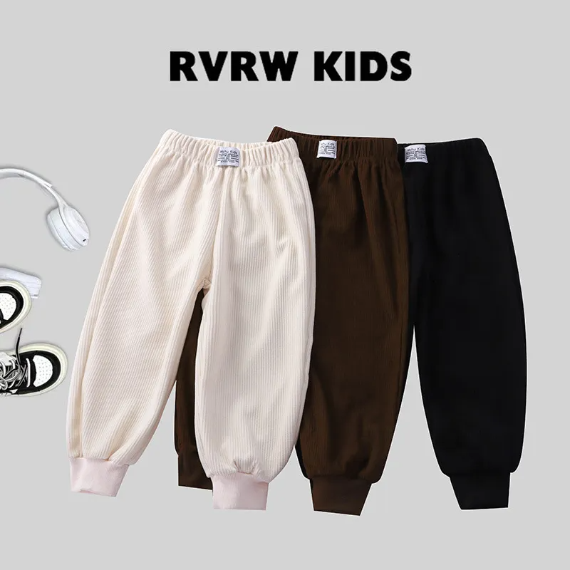 (Buy 1 Get 1) Kids Toddler Big Boys Girls Spring Autumn Leisure Sports Stripe Solid Color Pants