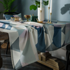 Rectangular Waterproof Nordic Geometric Pattern Dining Table Cloth