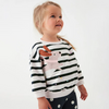 Kids Toddler Big Girls Spring Autumn Fashion Casual Stripe Cartoon Puppy Round Neck Long Sleeve Polka Dot Trousers Set