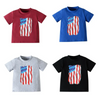 Children Kids Baby Fashion Girls Boys Short Sleeve Independence Day Print T-Shirt