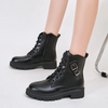 Winter Women Fashion British Style Thick-Soled Round Toe Short Boots