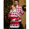 Sweet Casual Couple Knitwear Turtle Neck Christmas Theme Jacquard Knitted Sweater