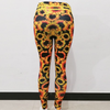 Sunflower Print High-Waisted Sports Leggings Pants