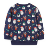 Kids Toddler Girls Boys Autumn Winter Fashion Casual Cute Christmas Cartoon Santa Claus Candy Fawn Penguin Print Round Neck Sweatshirts