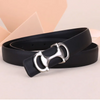 Women'S Fashion Casual Simple Alloy Anchor Shaped Smooth Buckle Belt