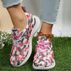 Women Fashion Plus Size Breathable Casual Colorful Printed Sneakers