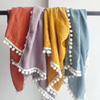 Toddlers Newborn Baby Fashion Tassel Blanket Swaddle Wrap Towel