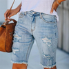 Women Casual Ripped Denim Shorts