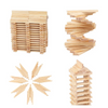 Children'S Wood-Colored Wooden Construction Toys