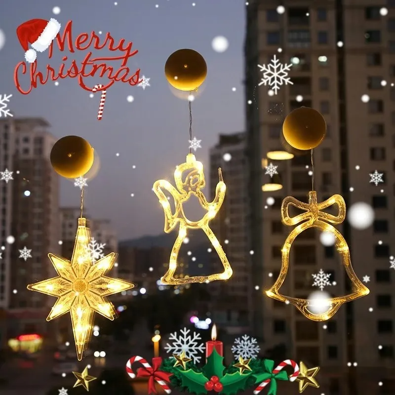 (Buy 1 Get 1) Christmas Led Decorative Light Window Suction Dish Lamp