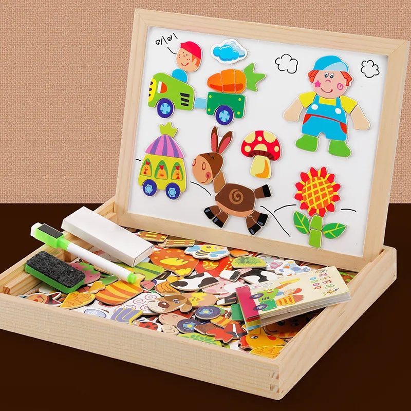 Fashion Creative Magnetic 12 Zodiac Double-Sided Drawing Board Children Puzzle Puzzle Toy