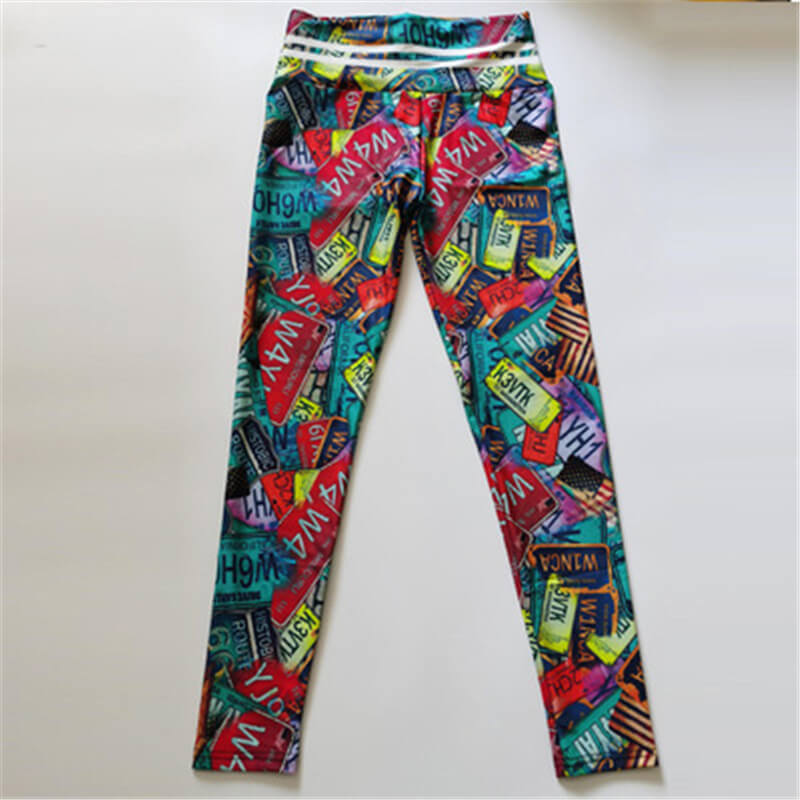 Women Unique Graphic Printed High-Waisted Yoga Leggings