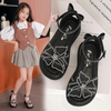 Children Kids Baby Fashion Girls Rhinestone Bow Princess Buckle Strap Sandals Shoes