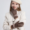 (Buy 1 Get 1) Women Fashion Suede Fleece-Lined Warm Bow Gloves