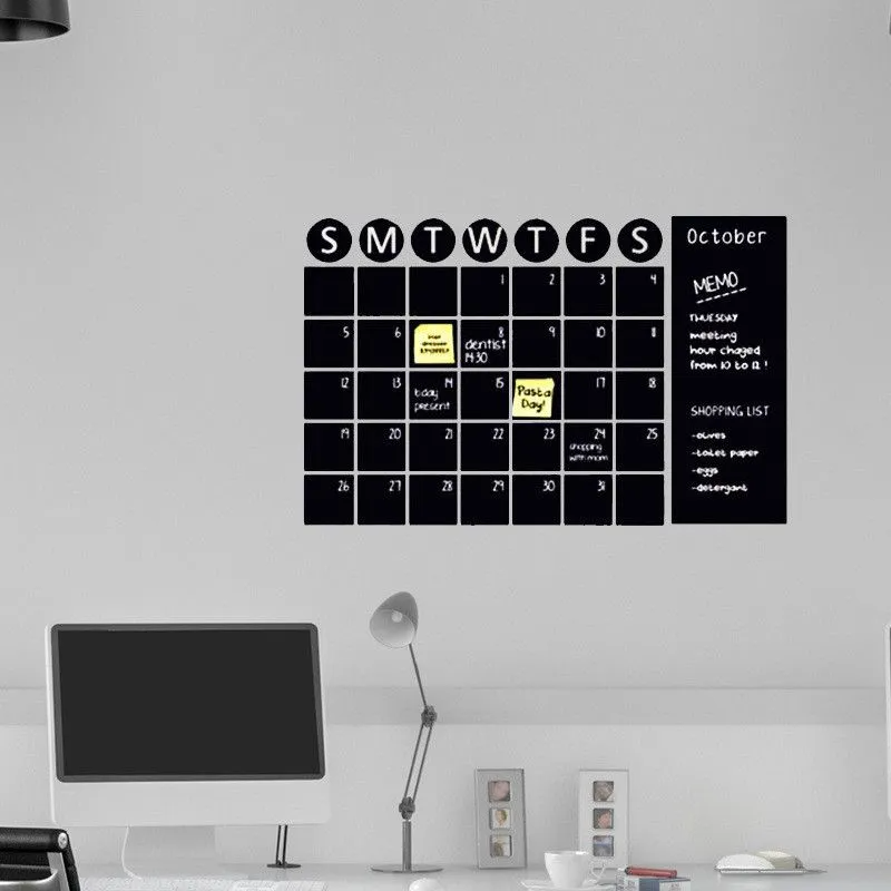 (Buy 1 Get 2) Calendar Design Wall Sticker