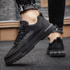 Men Summer Leisure Sports Versatile PU Flat Lace-Up Low Top Sneakers