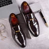 Men Fashion Solid Color Pu Shoes