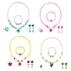 Children Kids Baby Fashion Girls Princess Necklace Earrings Bracelet Ear Set