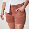 Women Fashion Casual Solid Color Stretch Shorts