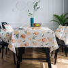 Rectangle Peach Printed Waterproof Tablecloth