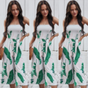 Women Vacation Bandeau Print Fashion Casual Wide Leg Jumpsuit