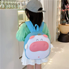 Children Kids Baby Fashion Girls Boys Cartoon Cow Pig Pattern Backpack School Bag