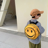 Children Kids Toddlers Fashion Girls Boys Cartoon Smiling Face Pattern School Bag Backpack