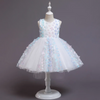 Kids Toddler Girls Fashion Party Cute Sweet Color Matching Petals Pleated Sleeveless Mesh Party Tutu Dress