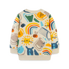 Kids Toddler Boys Autumn Winter Fashion Casual Cute Cartoon Lion Bee Elephant Print Round Neck Sweatshirts