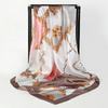 (Buy 1 Get 2) 90*90Cm Women'S Fashion Color Matching Geometric Pattern Printing Shawl Silk Scarf