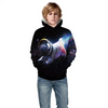 Kids Big Pattern Printed Hooded Sweatshirt