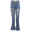 Women Personality All-Match Ripped Jeans