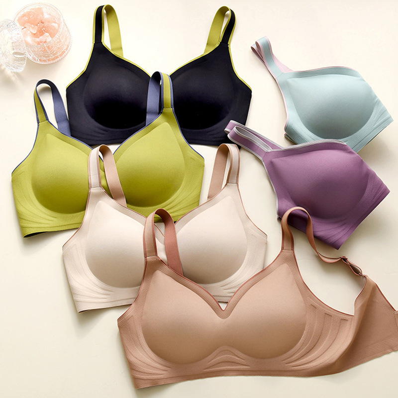 Women Basic Solid Color Comfortable Breathable Bra