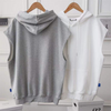 Women Casual Basic Solid Color Sleeveless Hoodie