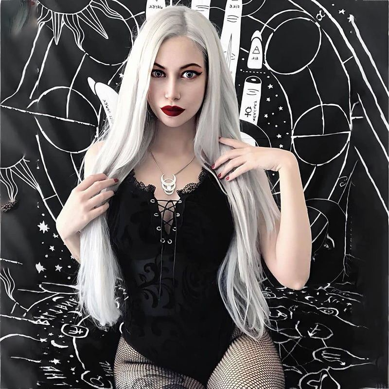 Women Sexy Black Lace Perspective Gothic Style Bodysuits