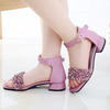 Children Kids Baby Fashion Girls Sequins Princess Low Sandals Shoes